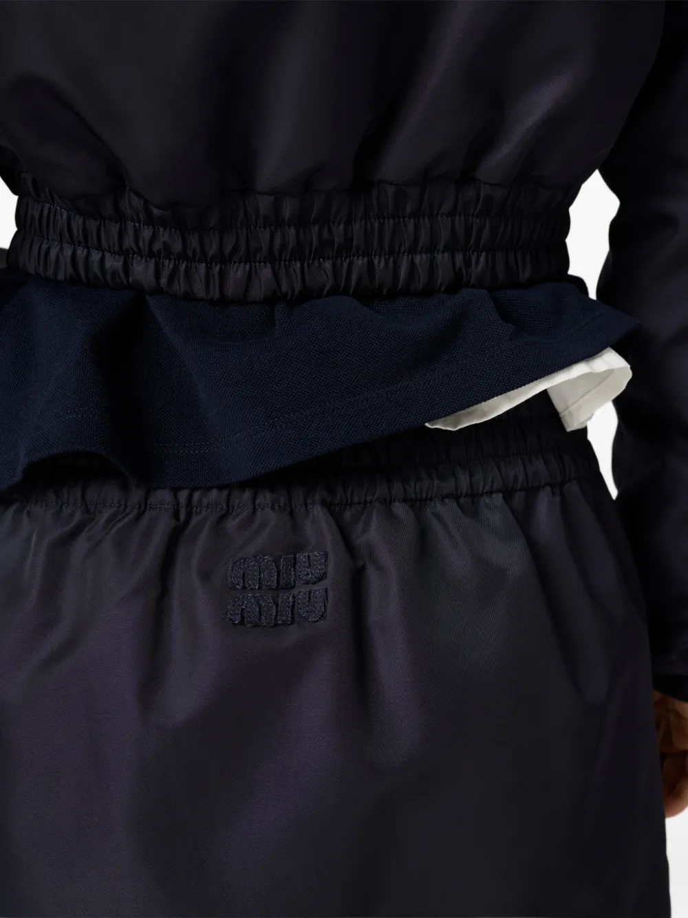 Miu Mini-rok met zakdetail Blauw