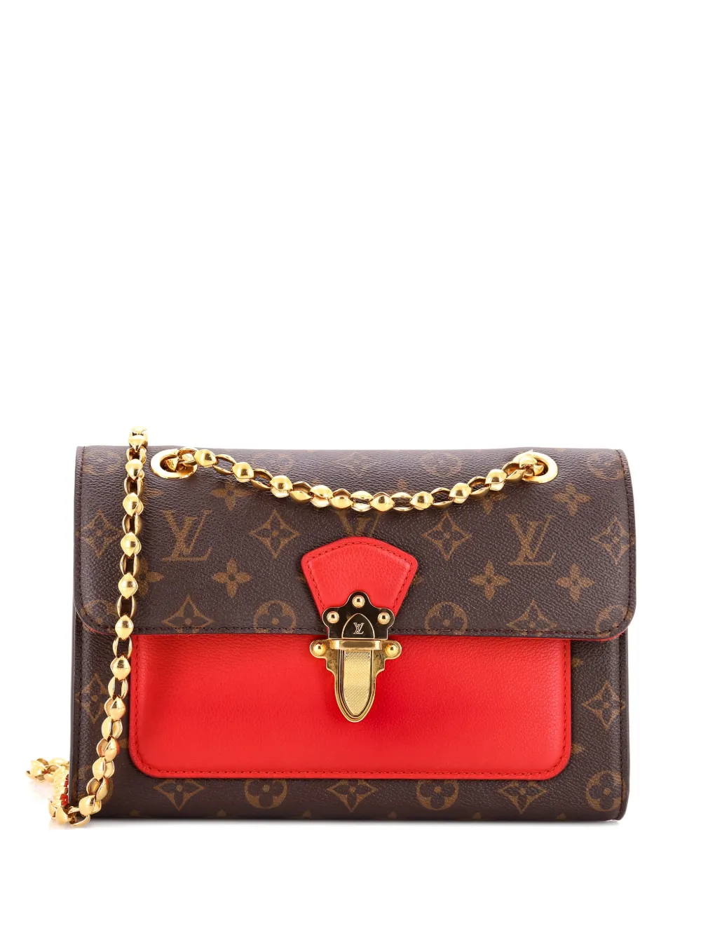 Louis Vuitton Pre-Owned Victoire Handbag Monogram Canvas and Leather shoulder bag - Rosso