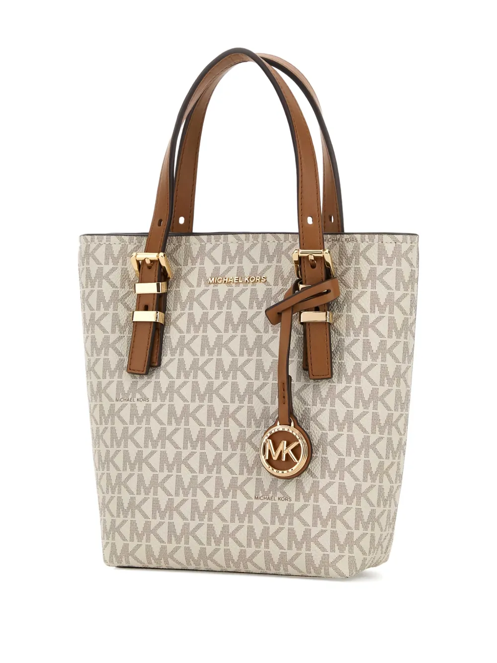 Michael Michael Kors Quinn Printed Tote Bag In Brown