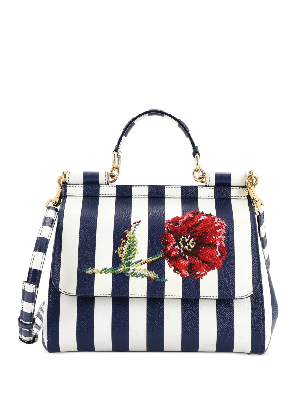 Dolce & Gabbana Pre-Owned Miss Sicily Bag Printed Leather Medium satchel - Multicolore