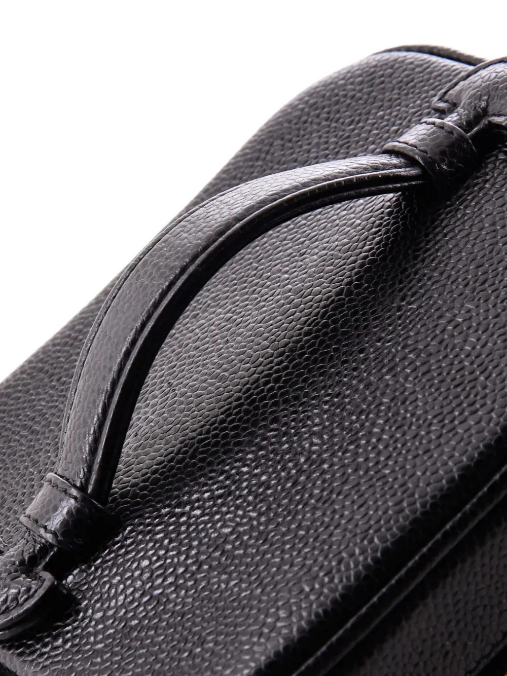 CHANEL Pre-owned Timeless Cosmetic Case Caviar Tall Pouch In Black