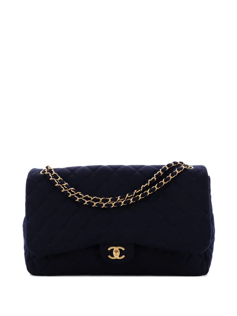 CHANEL Pre-Owned XXL Travel Flap Bag Quilted Jersey Small shoulder bag - Blu