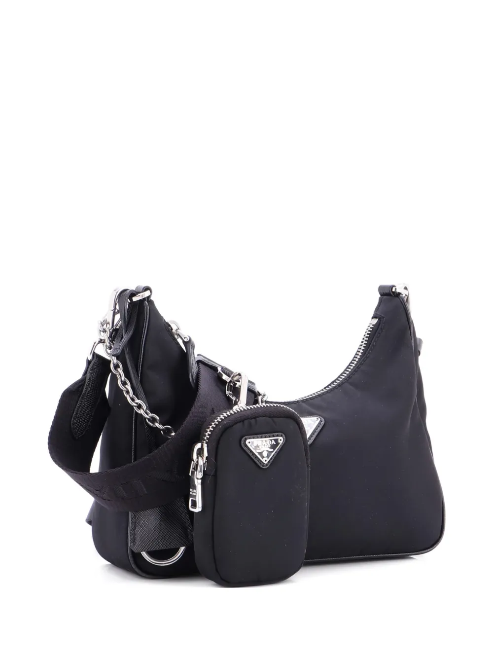 Prada Pre-Owned Re-Edition 2005 Shoulder Bag Tessuto Small crossbody bag | Black | Image 1