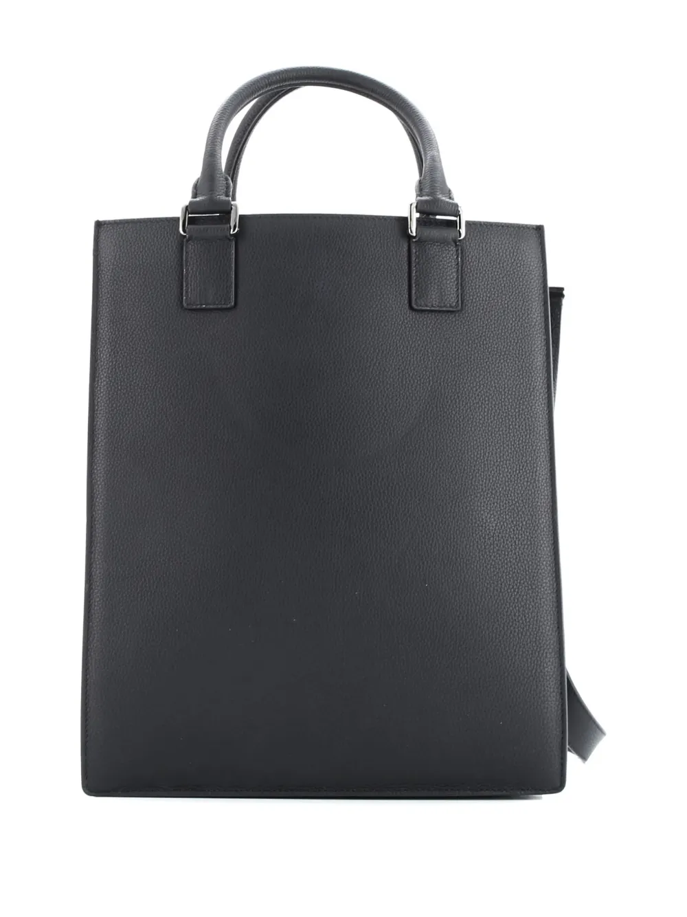 DIOR Pre-owned Safari Leather Tote Bag In Black