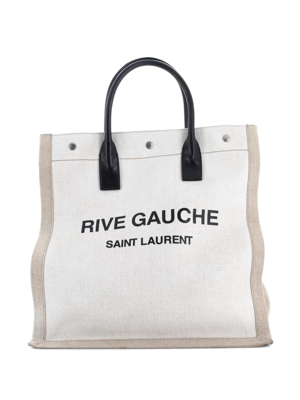 Saint Laurent Pre-Owned Rive Gauche Shopper Canvas Tall tote bag | neutro | Image 1