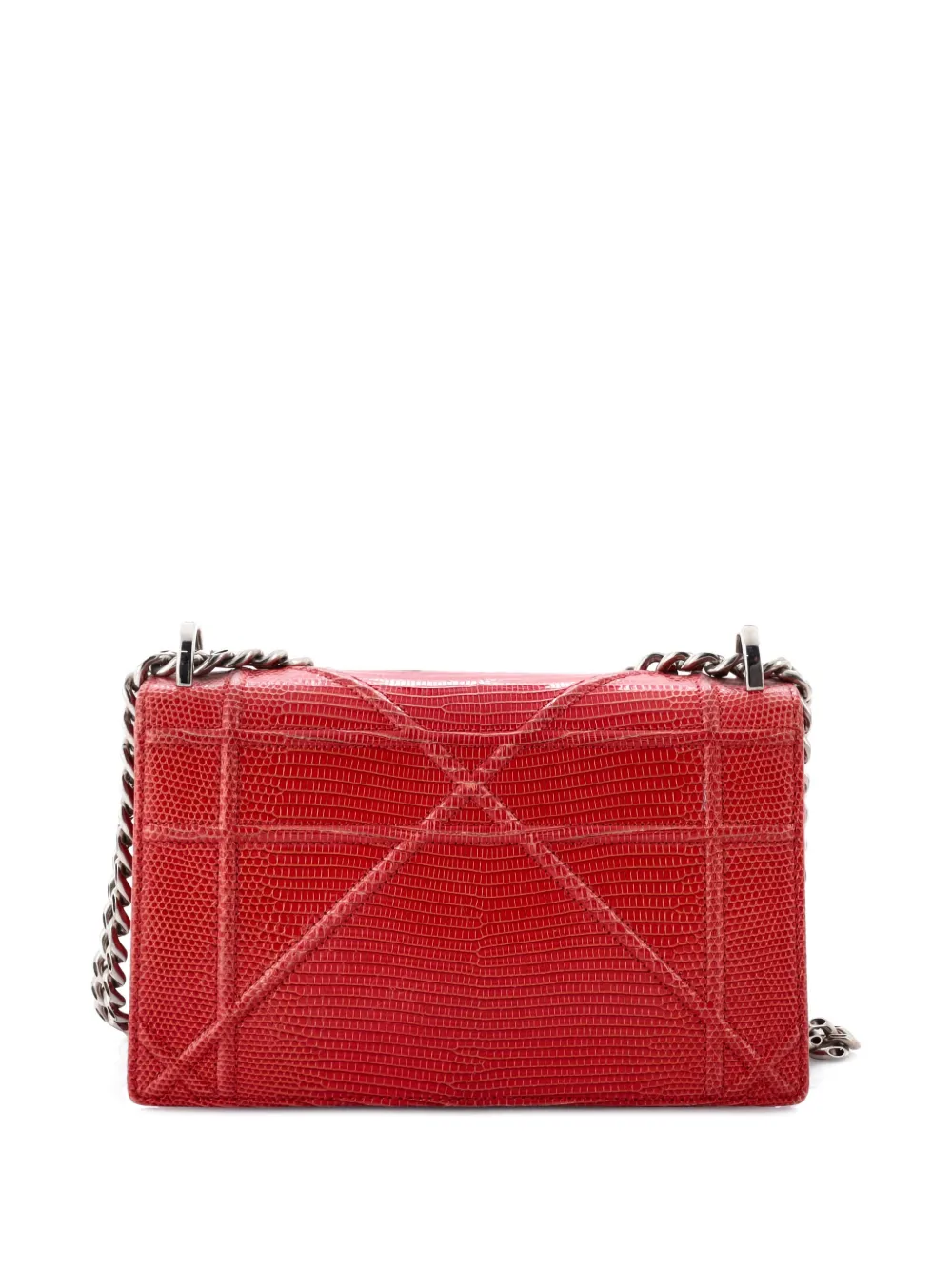 Click to view more detailed imagery on our partner's website Pre-owned Dior Ama Flap Bag Lizard Small Crossbody Bag In Red