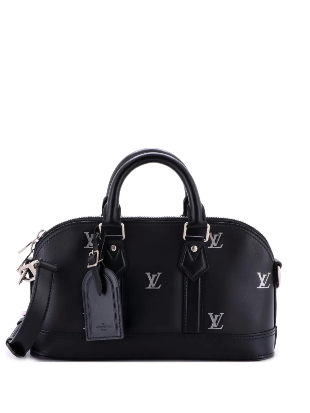 Louis Vuitton Pre-Owned Alma Handbag LV Blason Calf Leather East West satchel - Nero