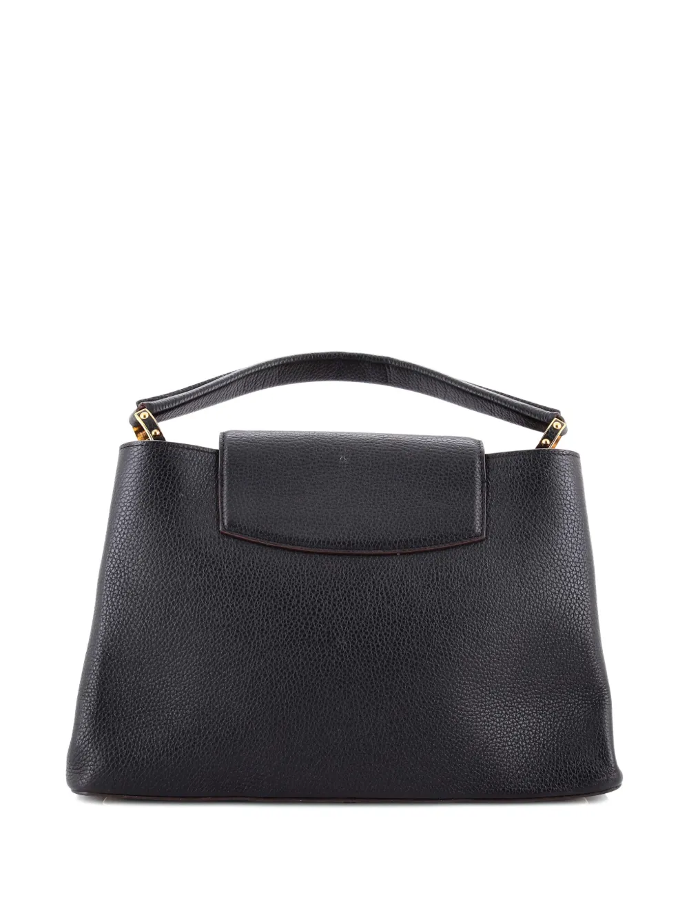 LOUIS VUITTON Pre-owned Capucines Bag Leather Mm Satchel In Black