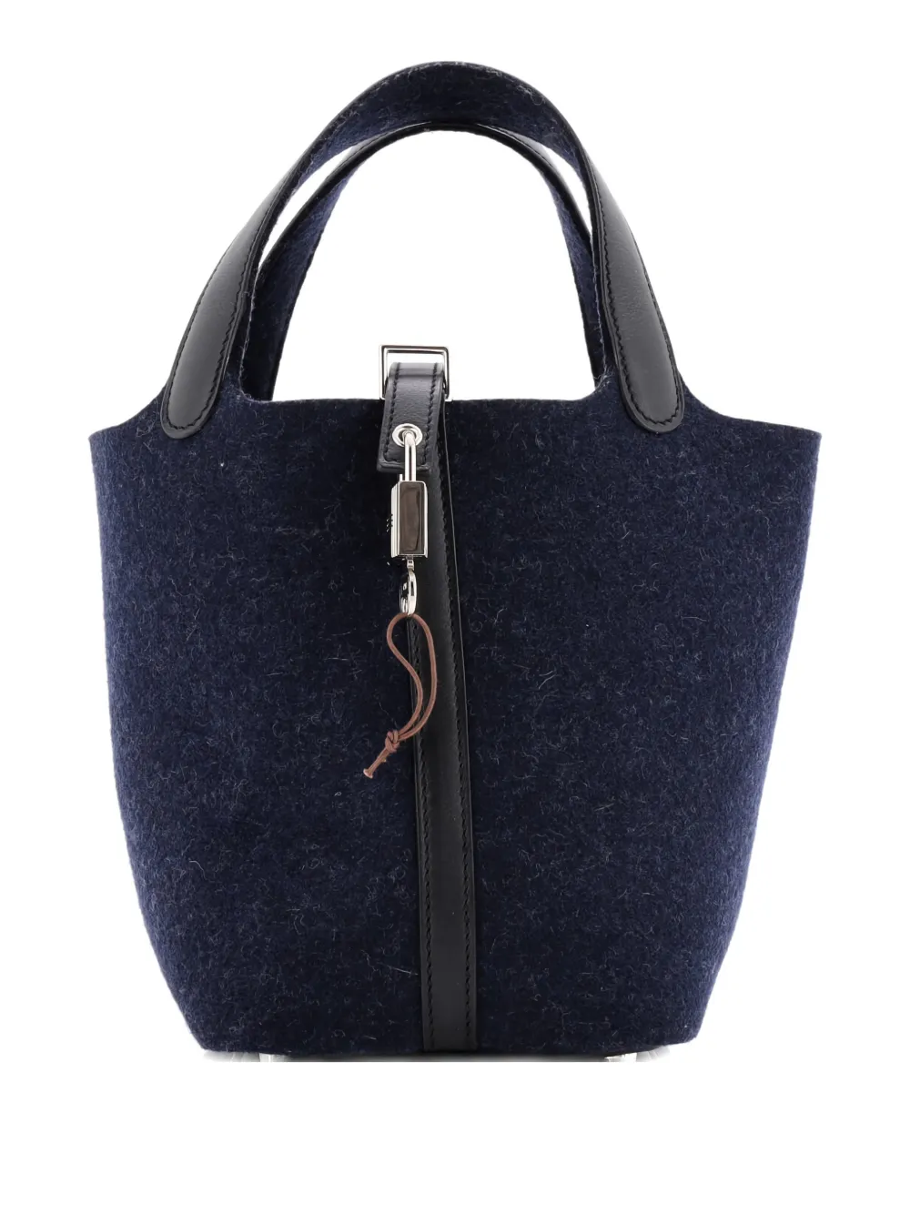 Hermès Pre-Owned Picotin Lock Bag Felt with Leather PM bucket bag | Black | Image 1