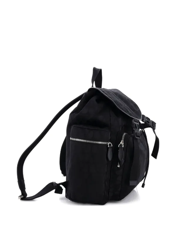 Valentino Garavani Backpack Nylon Black Nylon Backpack Bag Vltn Nylon Backpack for Man in Black | Valentino US main image 4