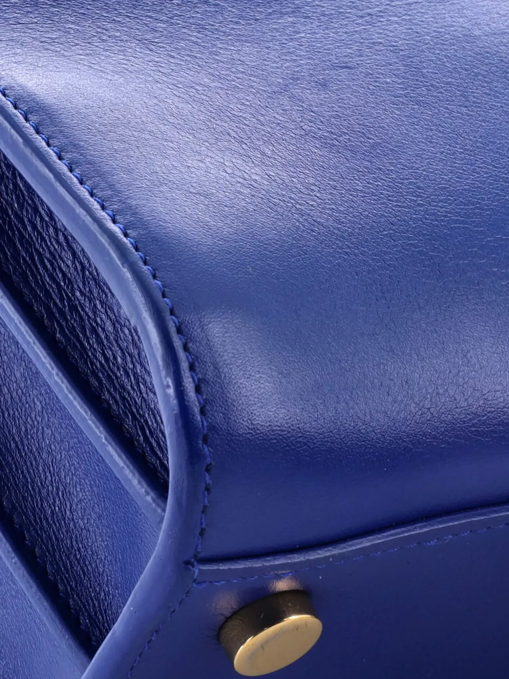 SAINT LAURENT Pre-owned Sac De Jour Bag Leather Nano Tote Bag In Blue