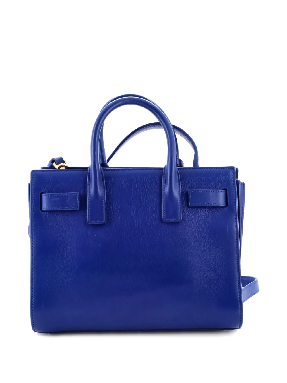 SAINT LAURENT Pre-owned Sac De Jour Bag Leather Nano Tote Bag In Blue
