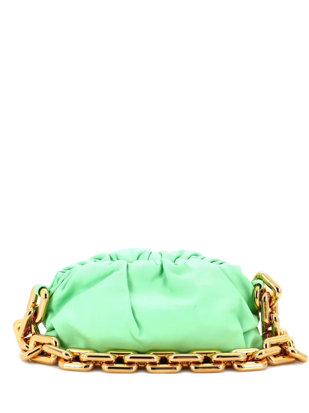Bottega Veneta Pre-Owned The Chain Pouch Leather Teen shoulder bag - Verde
