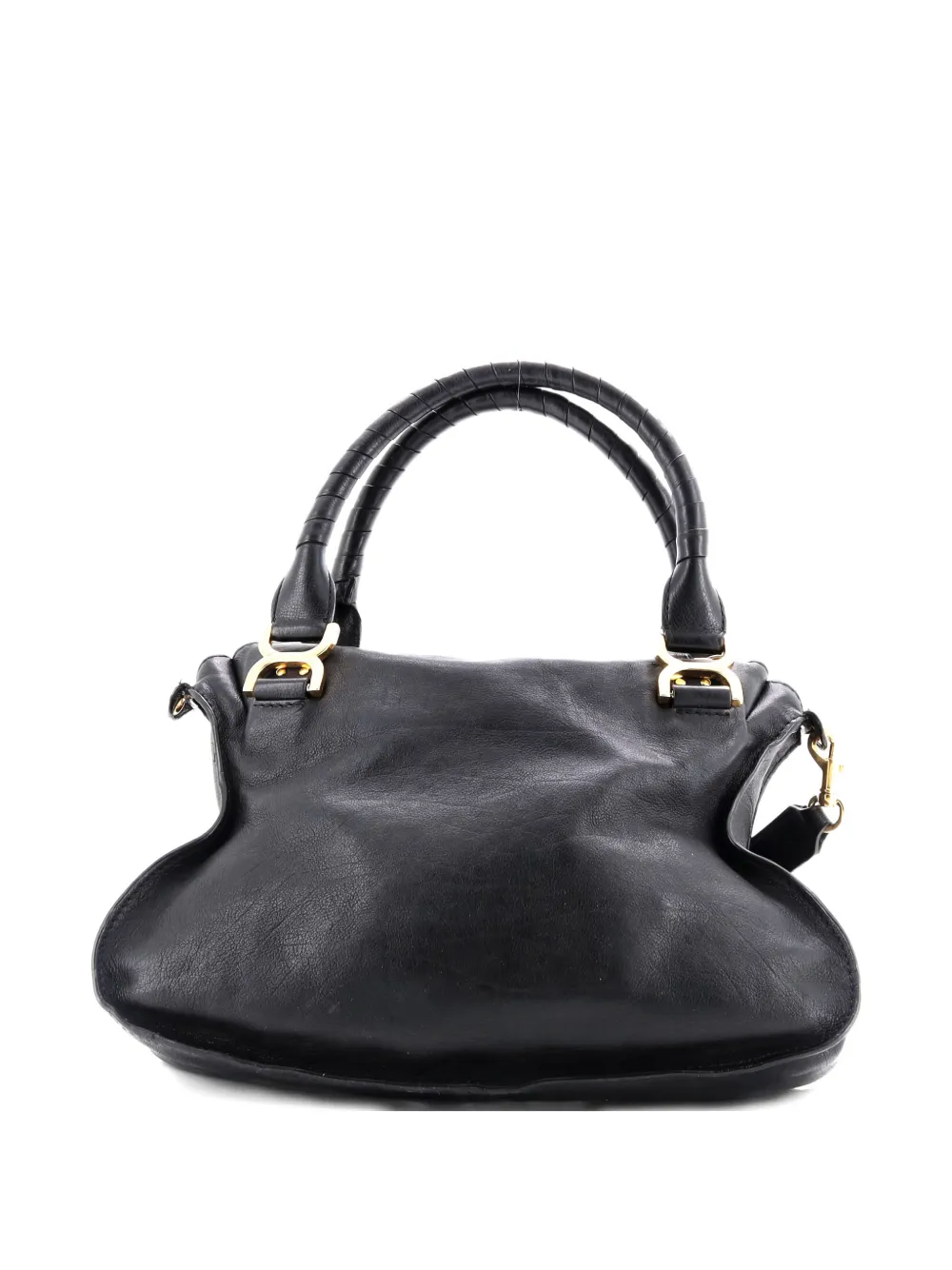 Click to view more detailed imagery on our partner's website Pre-owned Chloé Marcie Leather Medium Satchel In Black
