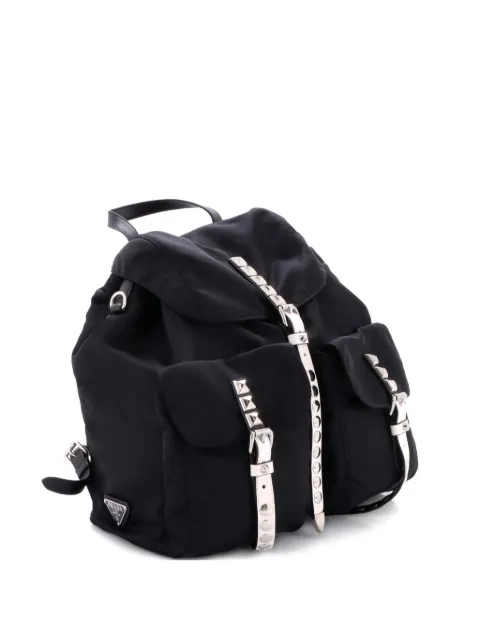 Prada Pre-Owned New Vela Tessuto with Studded Leather backpack
