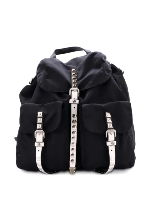 Prada Pre-Owned New Vela Tessuto with Studded Leather backpack