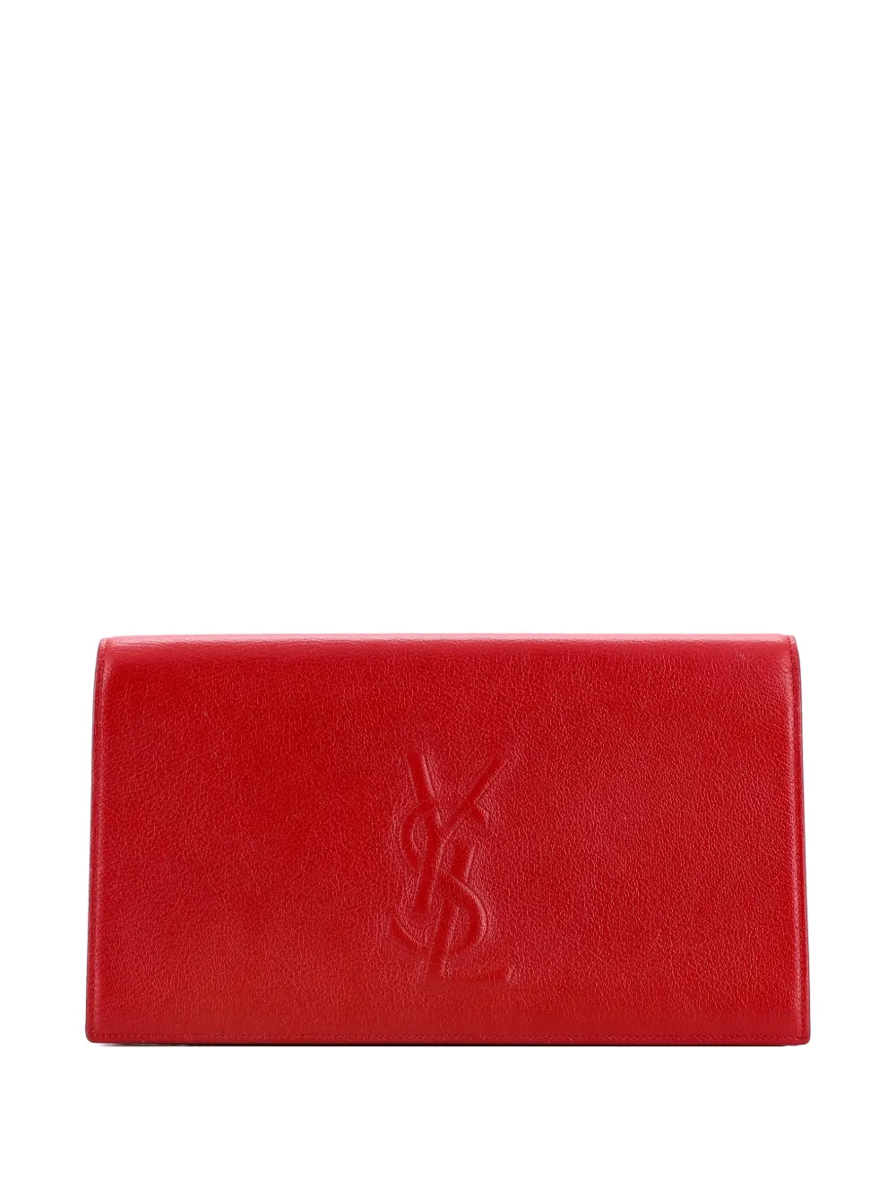 Saint Laurent Pre-Owned Belle de Jour Leather Large clutch bag - Rosso