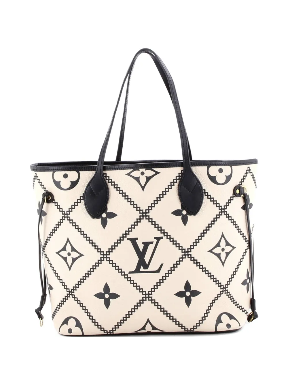 Louis Vuitton Pre-Owned Borsa tote Neverfull NM in pelle Empreinte MM Monogram Giant - Nero