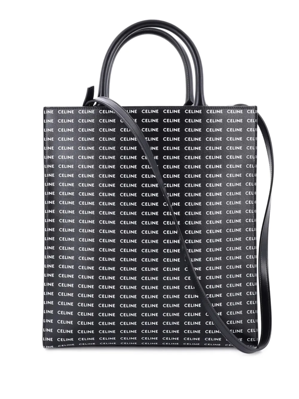 Celine Pre-Owned Vertical Cabas All Over Logo Print Leather Small tote bag | negro | Image 1
