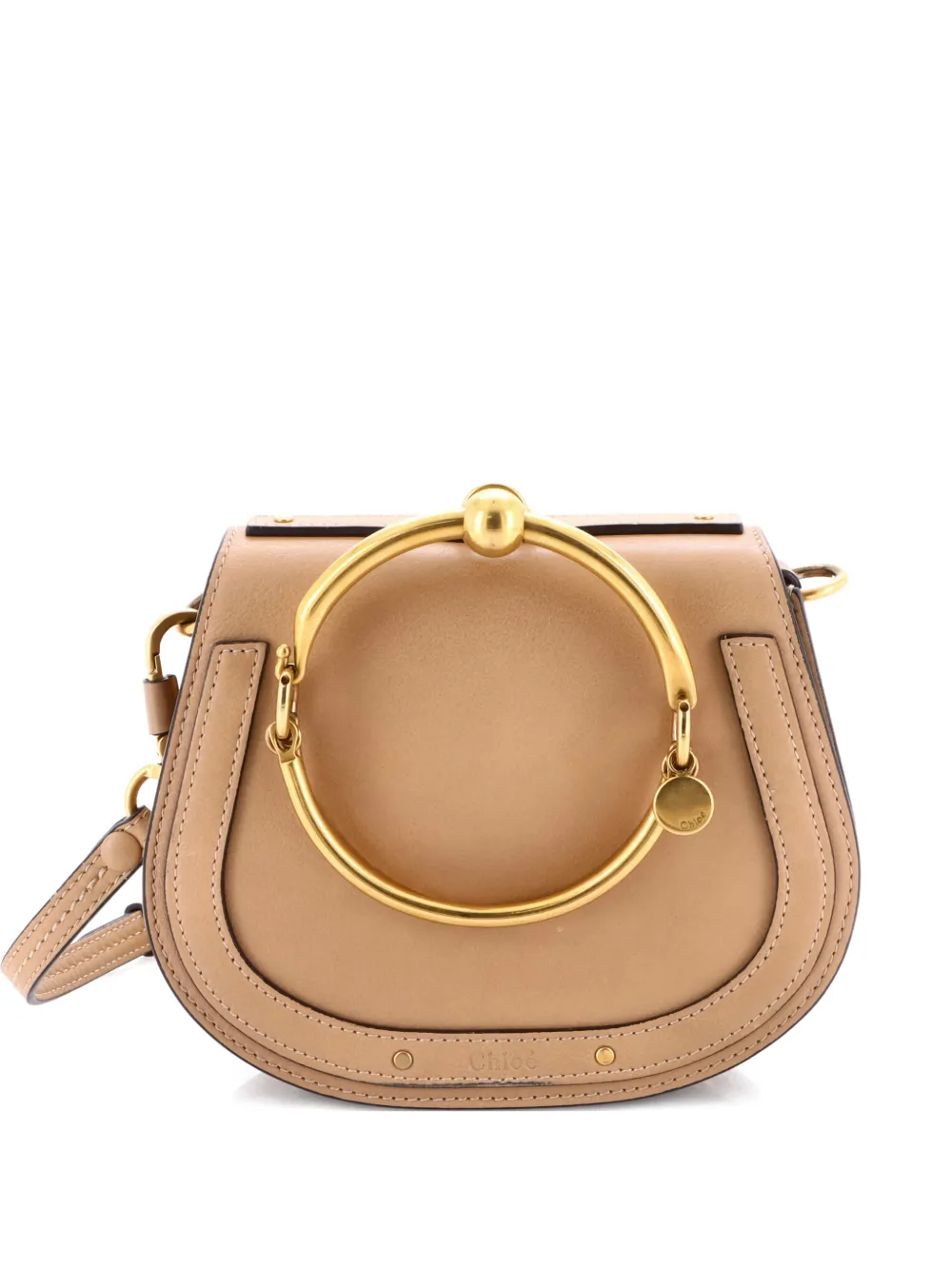 Pre-owned Chloé Nile Leather Small Crossbody Bag In Neutral