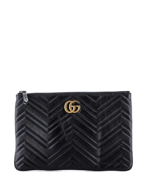 Gucci Pre-Owned GG Marmont Matelasse Leather clutch bag