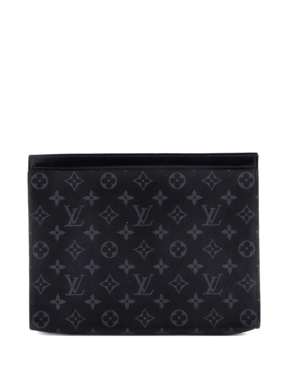Louis Vuitton Pre-Owned Pochette Voyage Monogram Eclipse Canvas MM clutch bag - Schwarz