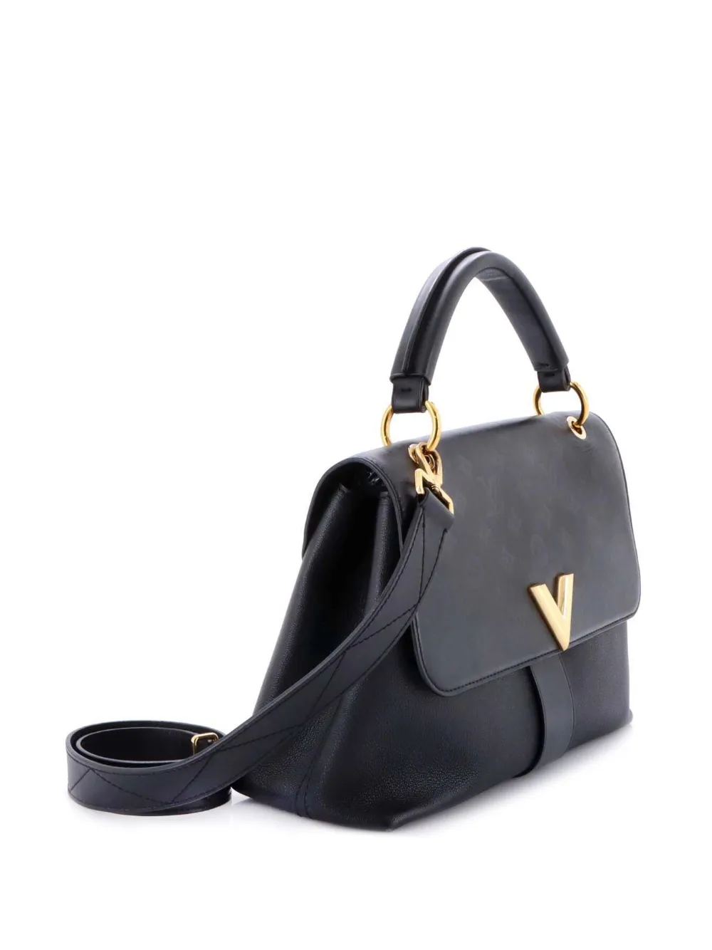 Very One Handle Bag Monogram Leather Satchel