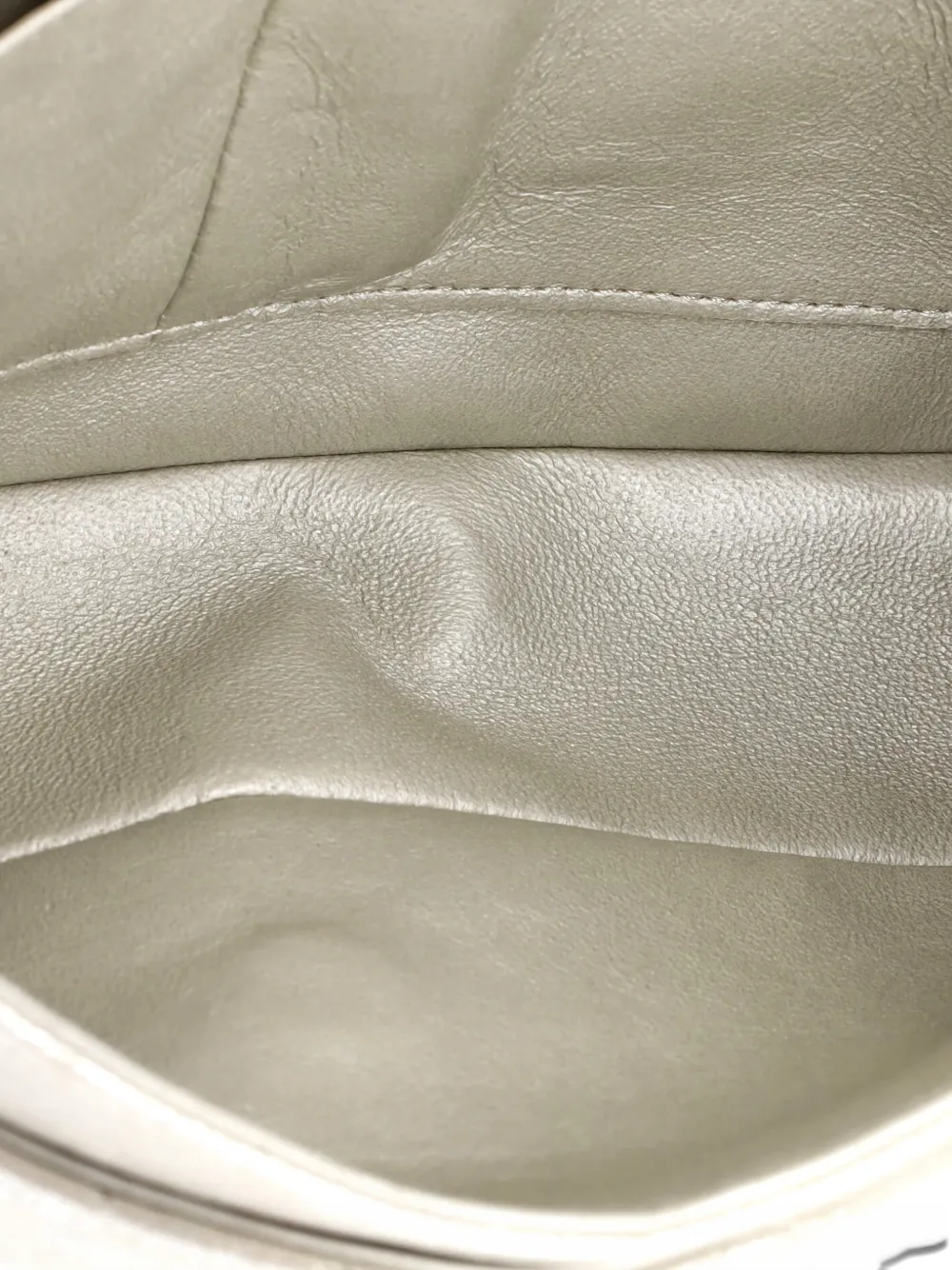 Pre-owned Chanel Classic Double Flap Bag Quilted Metallic Lambskin Medium Shoulder Bag In Gold