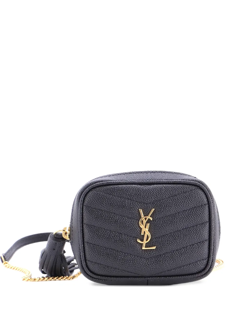 Saint Laurent Pre-Owned Lou Camera Bag Matelasse Chevron Leather Baby crossbody bag - Nero