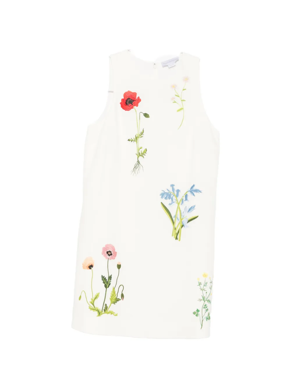 Stella McCartney floral embroidered dress - Weiß