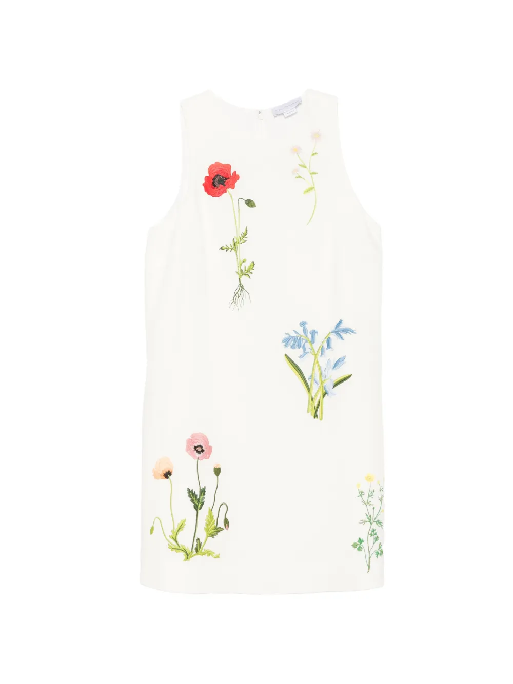 Stella McCartney floral embroidered dress - Bianco