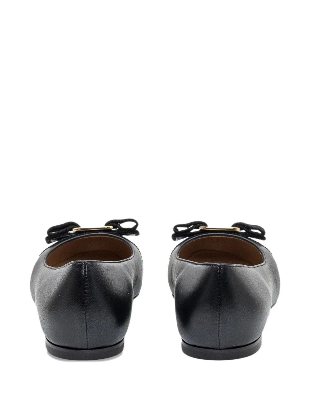 Ferragamo Varina bow-detail ballet flats Zwart
