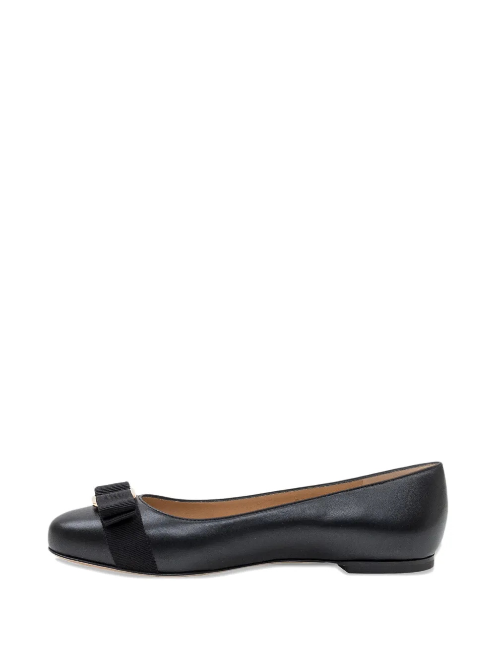 Ferragamo Varina bow-detail ballet flats Zwart