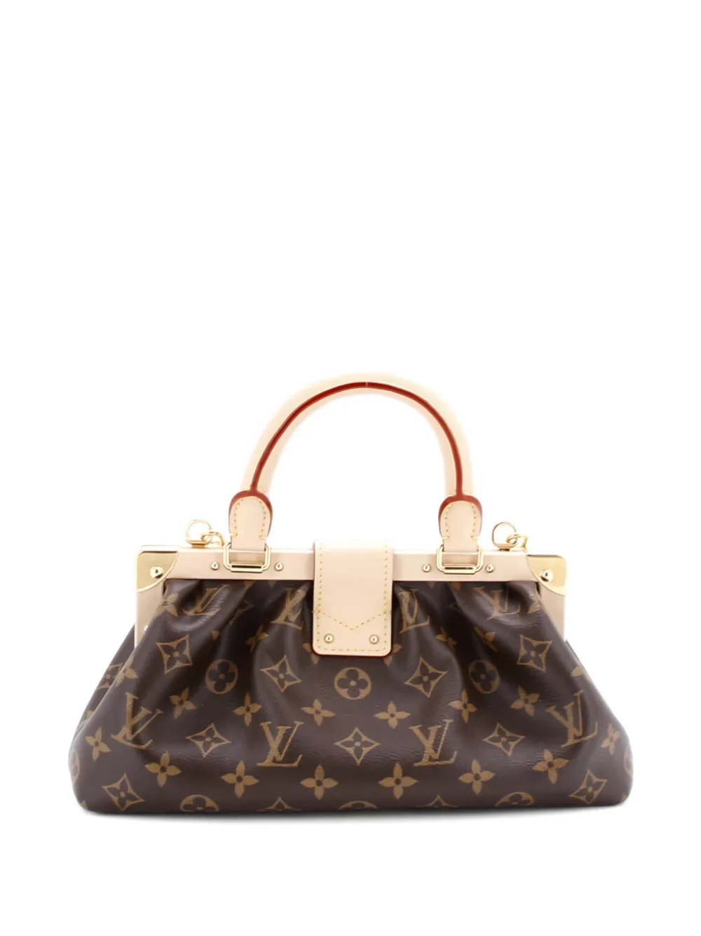 Louis Vuitton Pre-Owned Monogram Top Handle Frame Clutch Monogram Canvas satchel | Pre-Owned | Image 2