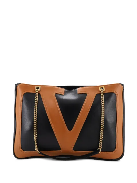Valentino Garavani Pre-Owned tote Viva Superstar mediana de piel con cadena