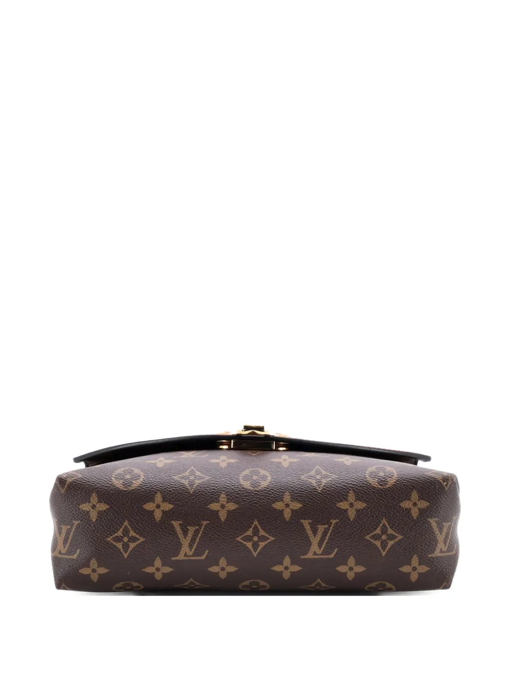 LOUIS VUITTON Pre-owned Saint Placide Handbag Monogram Canvas And Leather Shoulder Bag In Brown