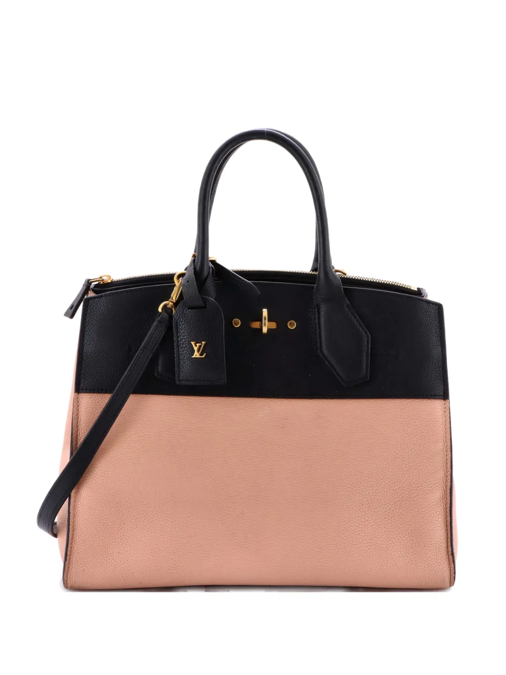 Louis Vuitton Pre-Owned City Steamer Handbag Leather MM tote bag - Toni neutri