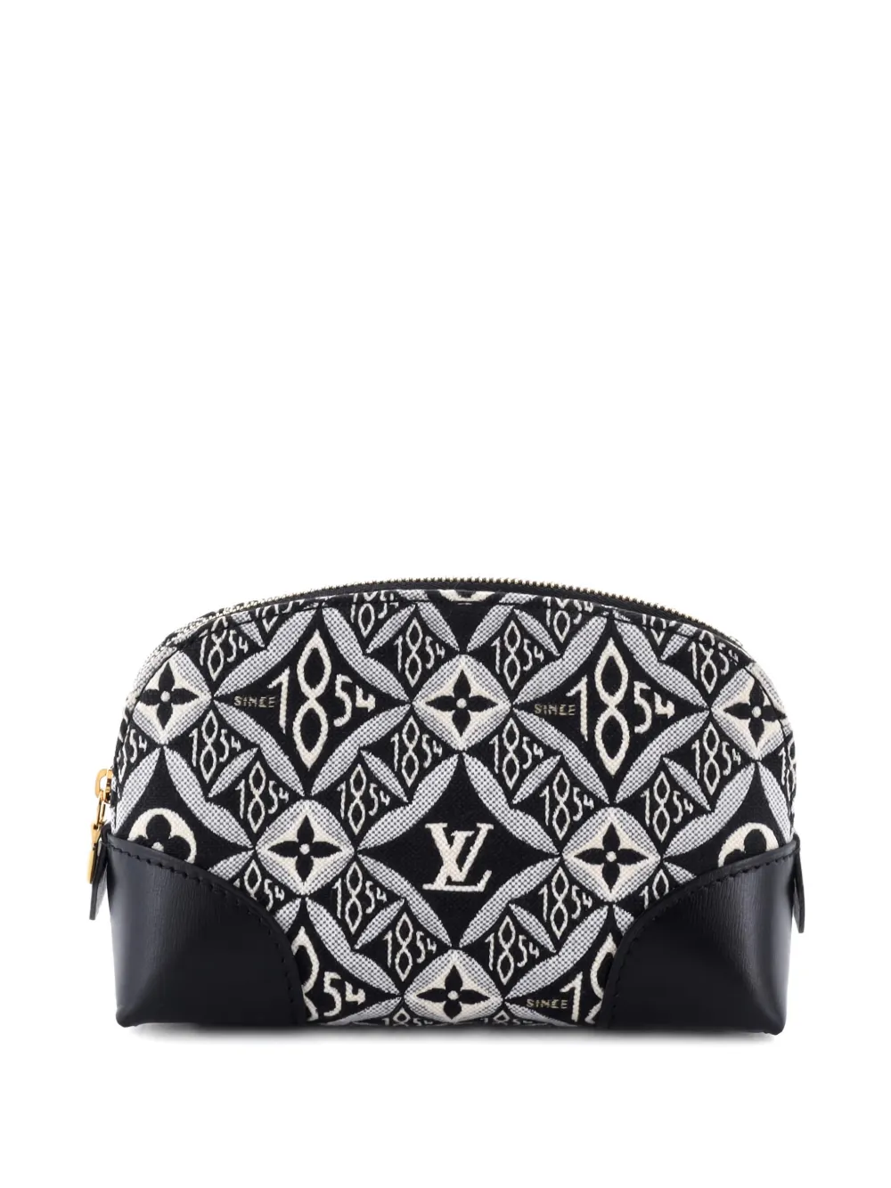 LOUIS VUITTON Pre-owned Cosmetic Limited Edition Since 1854 Monogram Jacquard Pouch In Black