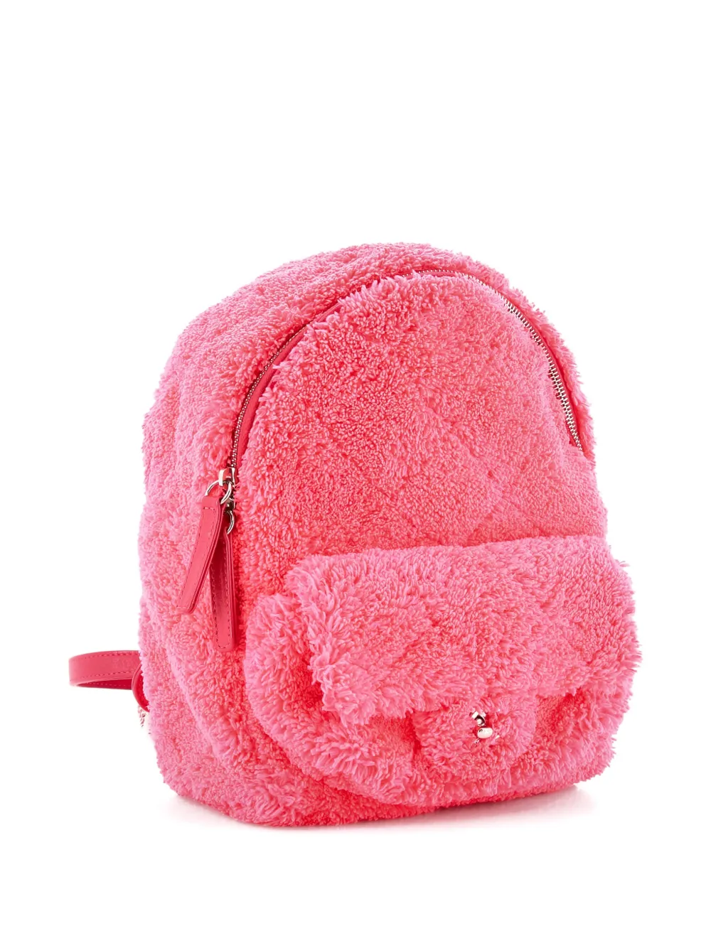 Click to view more detailed imagery on our partner's website Pre-owned Chanel Coco Beach Quilted Terry Cloth Small Backpack In Pink
