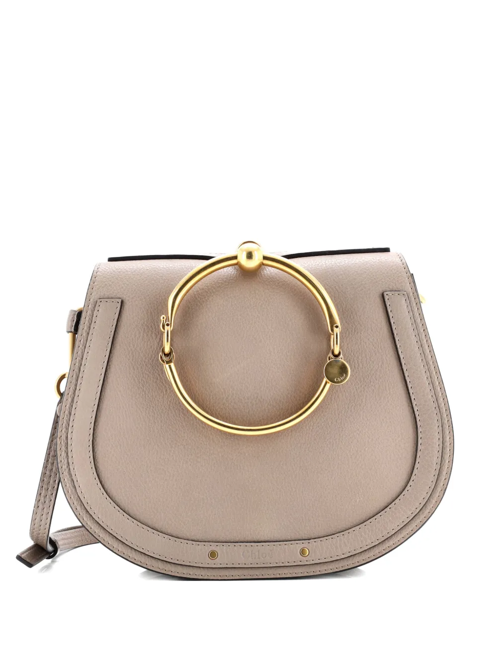 Chloé Pre-Owned Nile Leather Medium crossbody bag - Toni neutri