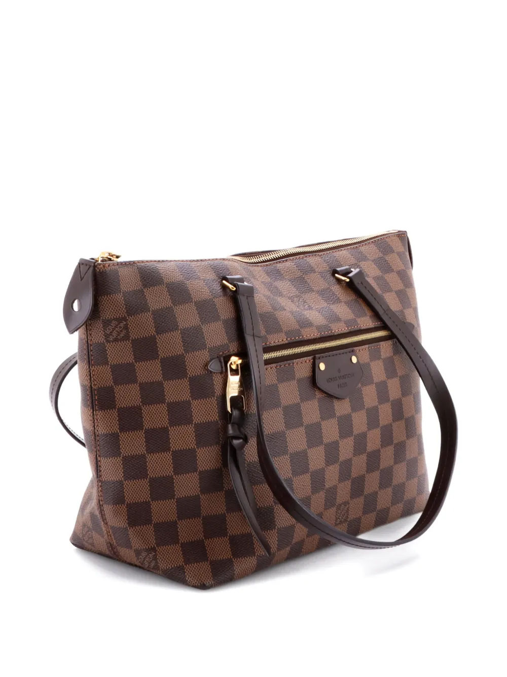 Pre-owned Louis Vuitton Iena Tote Damier Pm Shoulder Bag In Brown