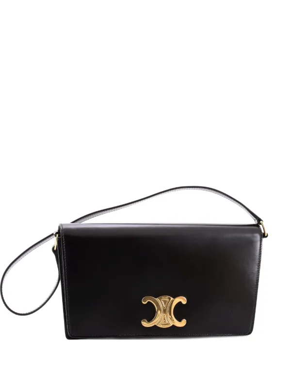 Celine Pre-Owned トリオンフ ショルダーバッグ | ブラック | FARFETCH JP