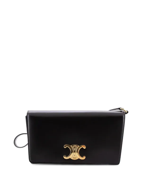 Celine Pre-Owned トリオンフ ショルダーバッグ | ブラック | FARFETCH JP