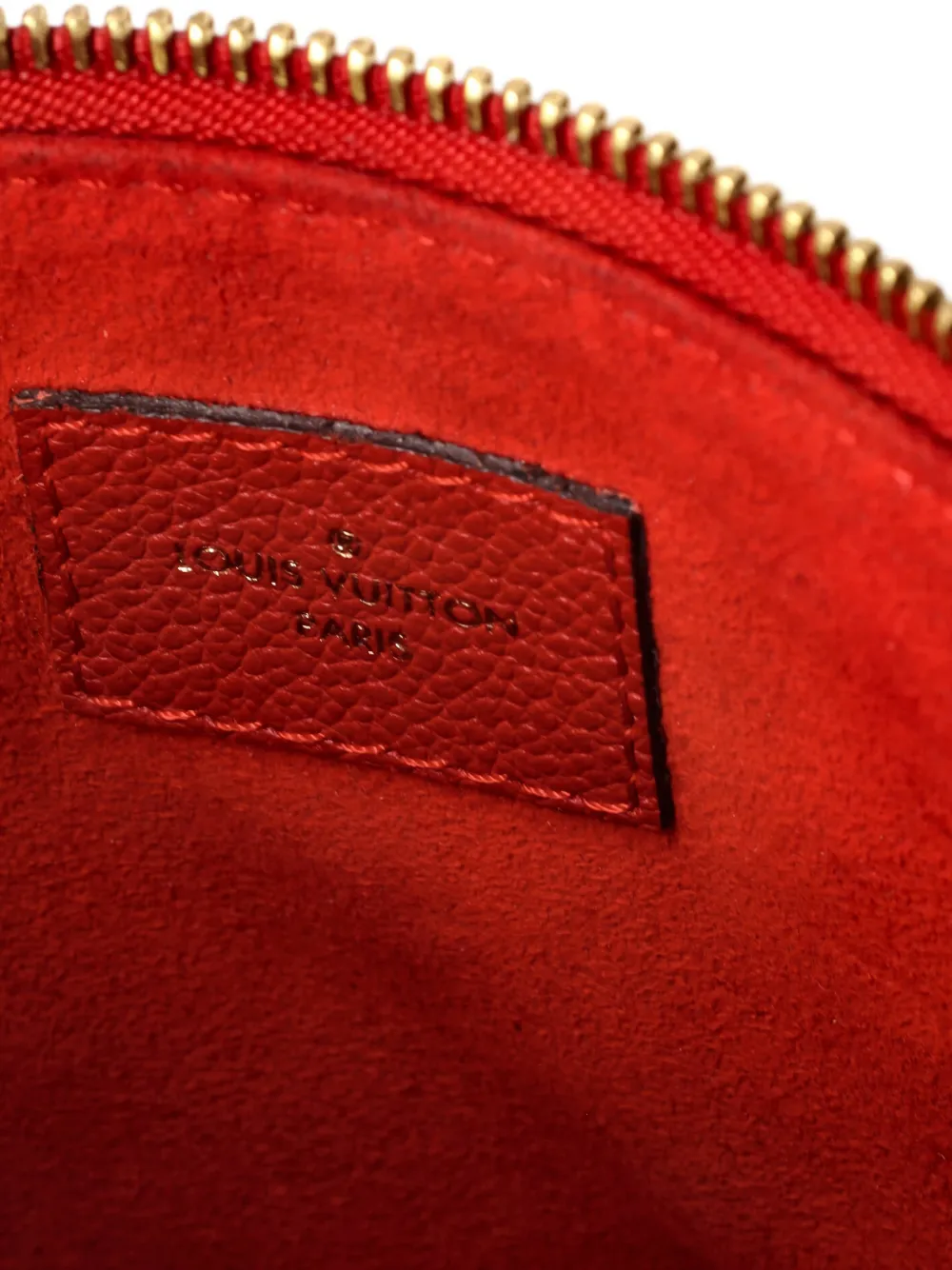 Click to view more detailed imagery on our partner's website Pre-owned Louis Vuitton Twice Handbag Monogram Empreinte Leather Crossbody Bag In Red