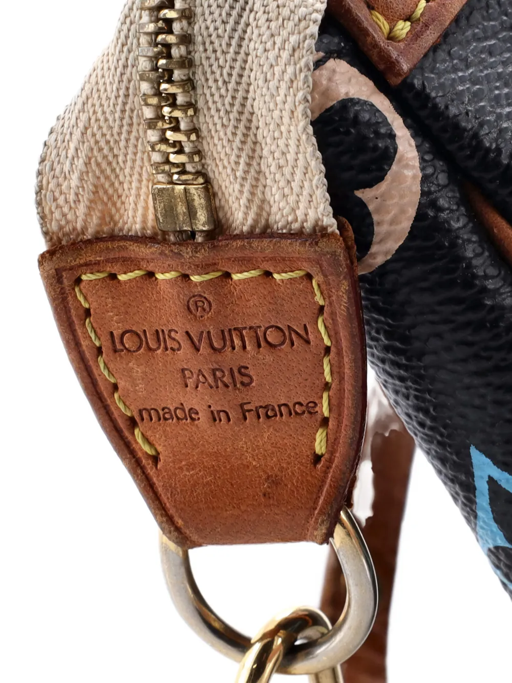 Pre-owned Louis Vuitton Pochette Accessoires Monogram Multicolor Clutch Bag In Black