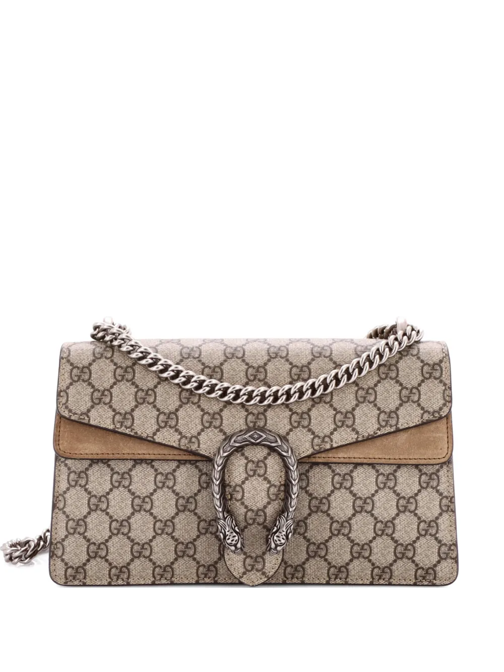 Gucci Pre-Owned Dionysus Bag GG Coated Canvas and Leather Small shoulder bag - Marrone