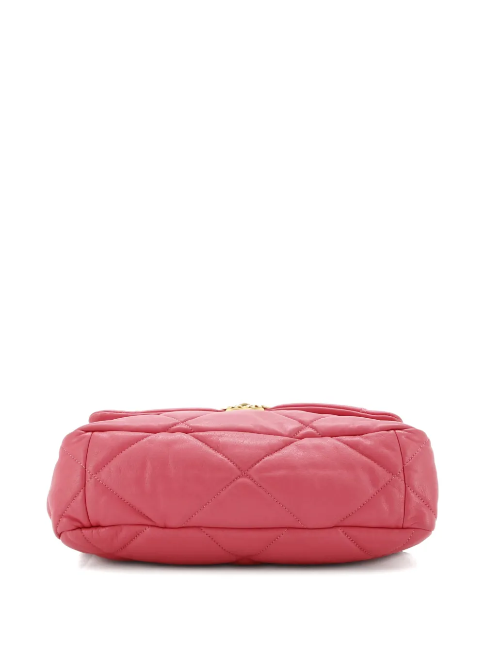 CHANEL Pre-owned 19 Flap Bag Quilted Leather Large Crossbody Bag In Pink