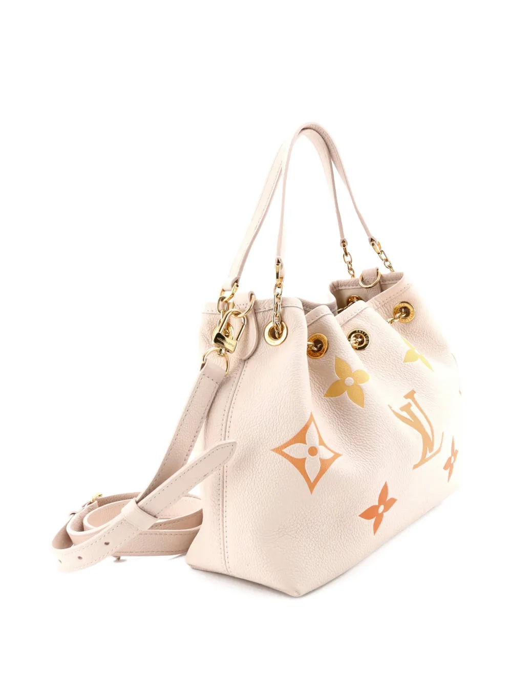 Click to view more detailed imagery on our partner's website Pre-owned Louis Vuitton Summer Bundle Bag By The Pool Monogram Empreinte Giant Hobo Bag In Neutral