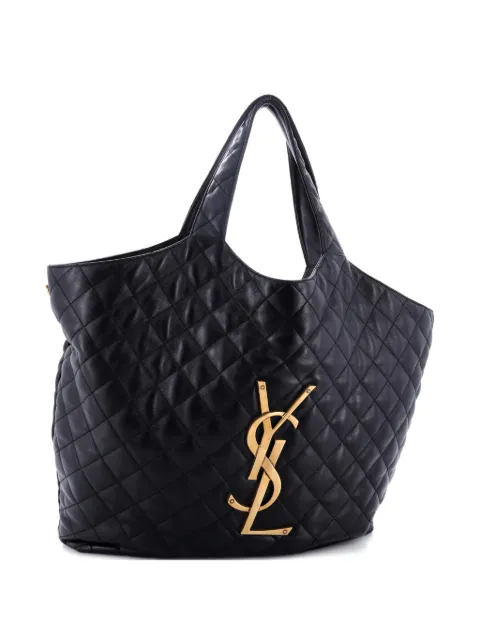 Saint Laurent Pre-Owned Icare Shopping Quilted Leather Maxi tote bag