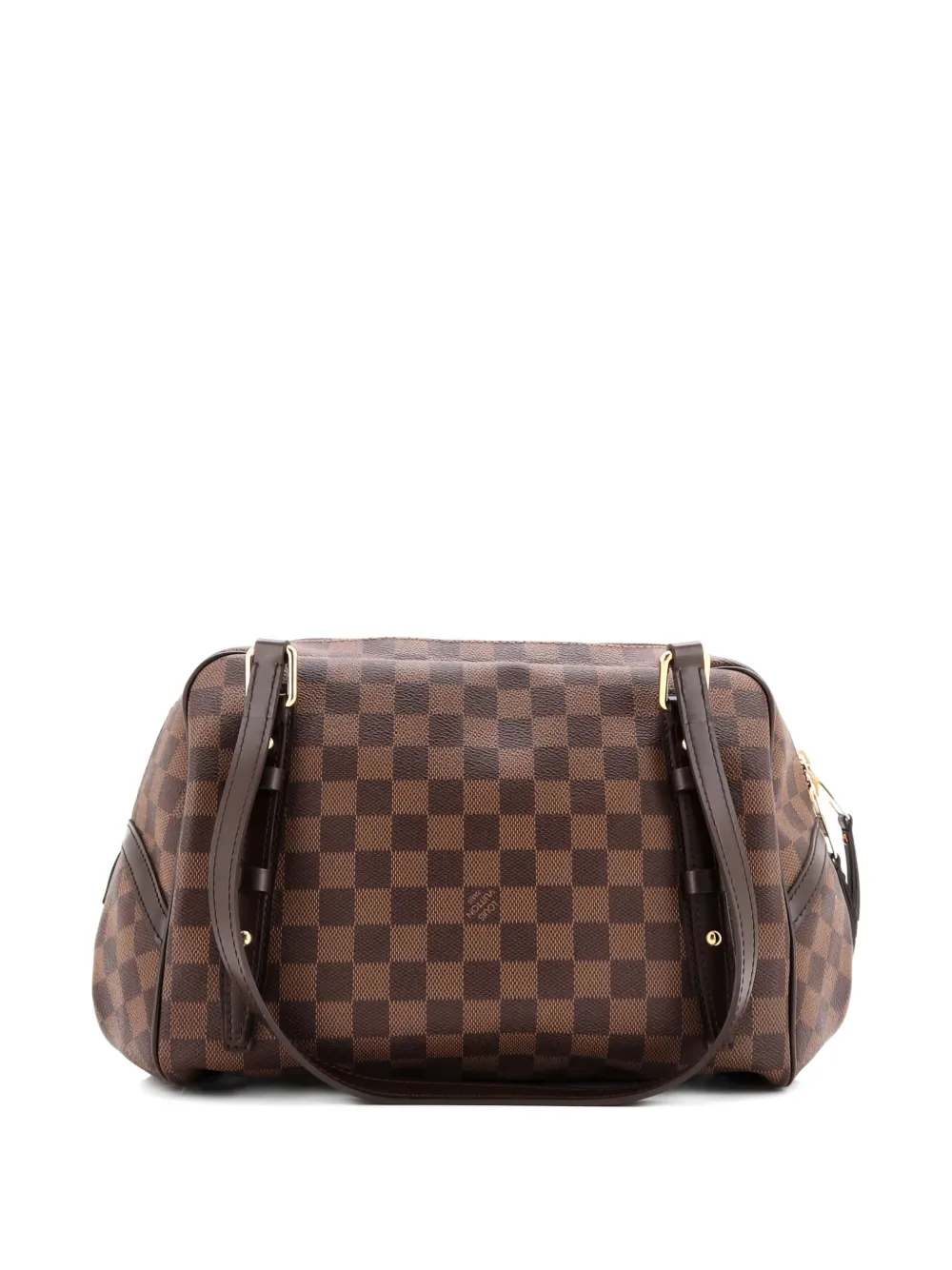 Pre-owned Louis Vuitton Rivington Damier Gm Satchel In Brown